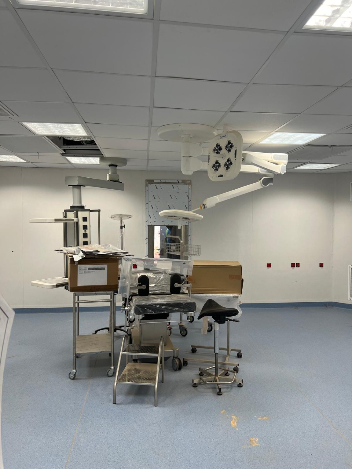 Installation en salle médicale